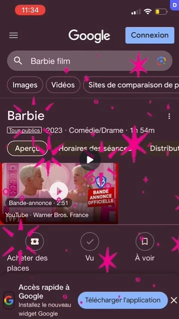 google couleurs barbie